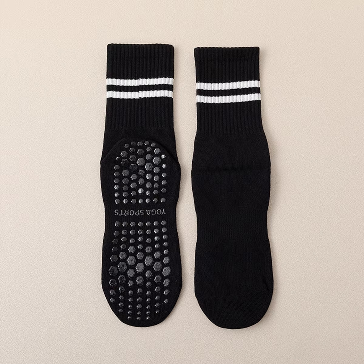 Non-Slip Pilates & Yoga Socks for Women - 4 Pairs of Grip Socks for Barre and Fitness
