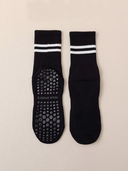 Non-Slip Pilates & Yoga Socks for Women - 4 Pairs of Grip Socks for Barre and Fitness